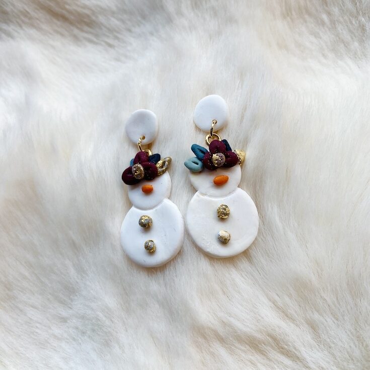 bloemen kroon sneeuwman