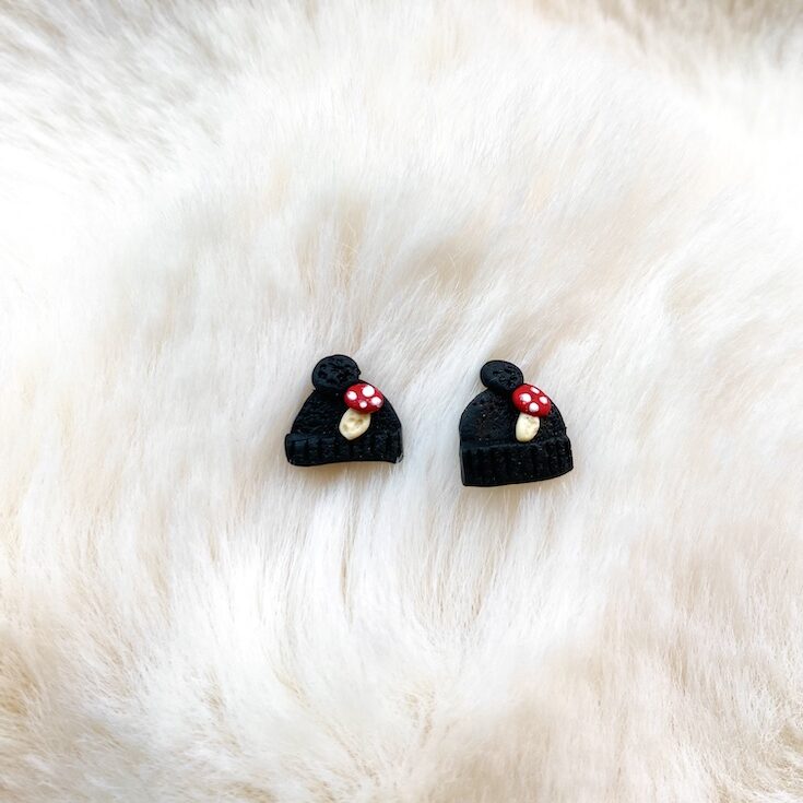 mutsen paddenstoel zwart