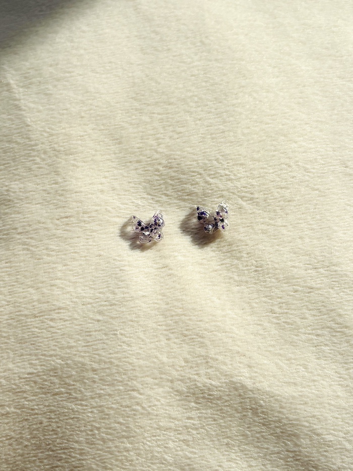 vlindertjes paars en wit