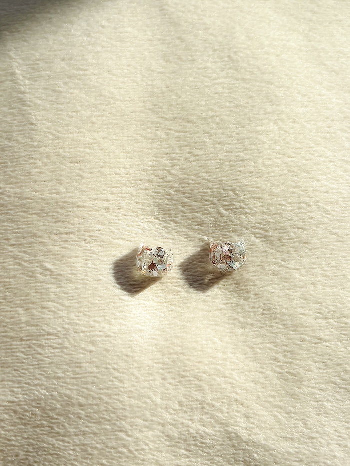 zilveren poesjes epoxy