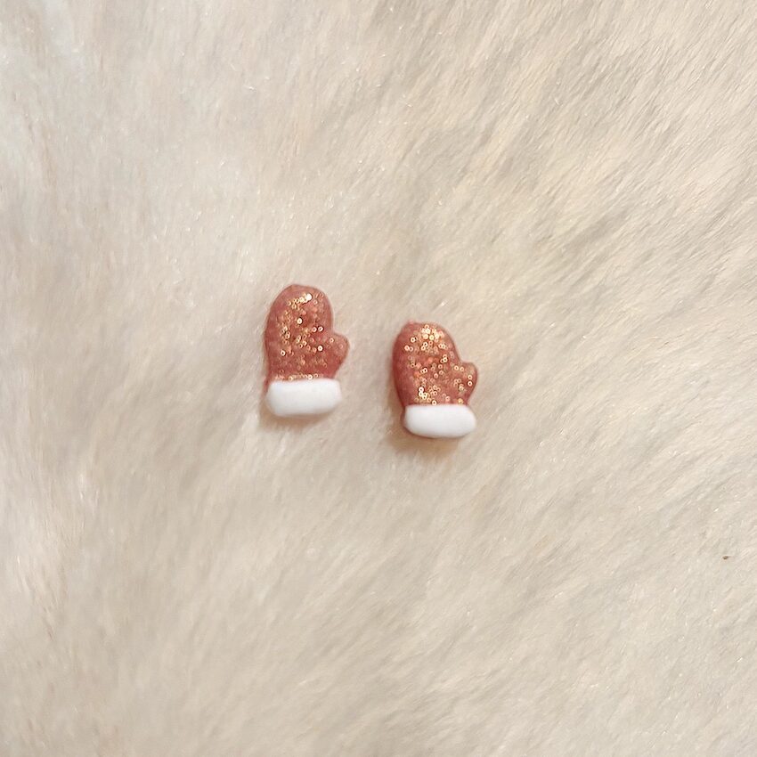 handschoentjes roze glitters